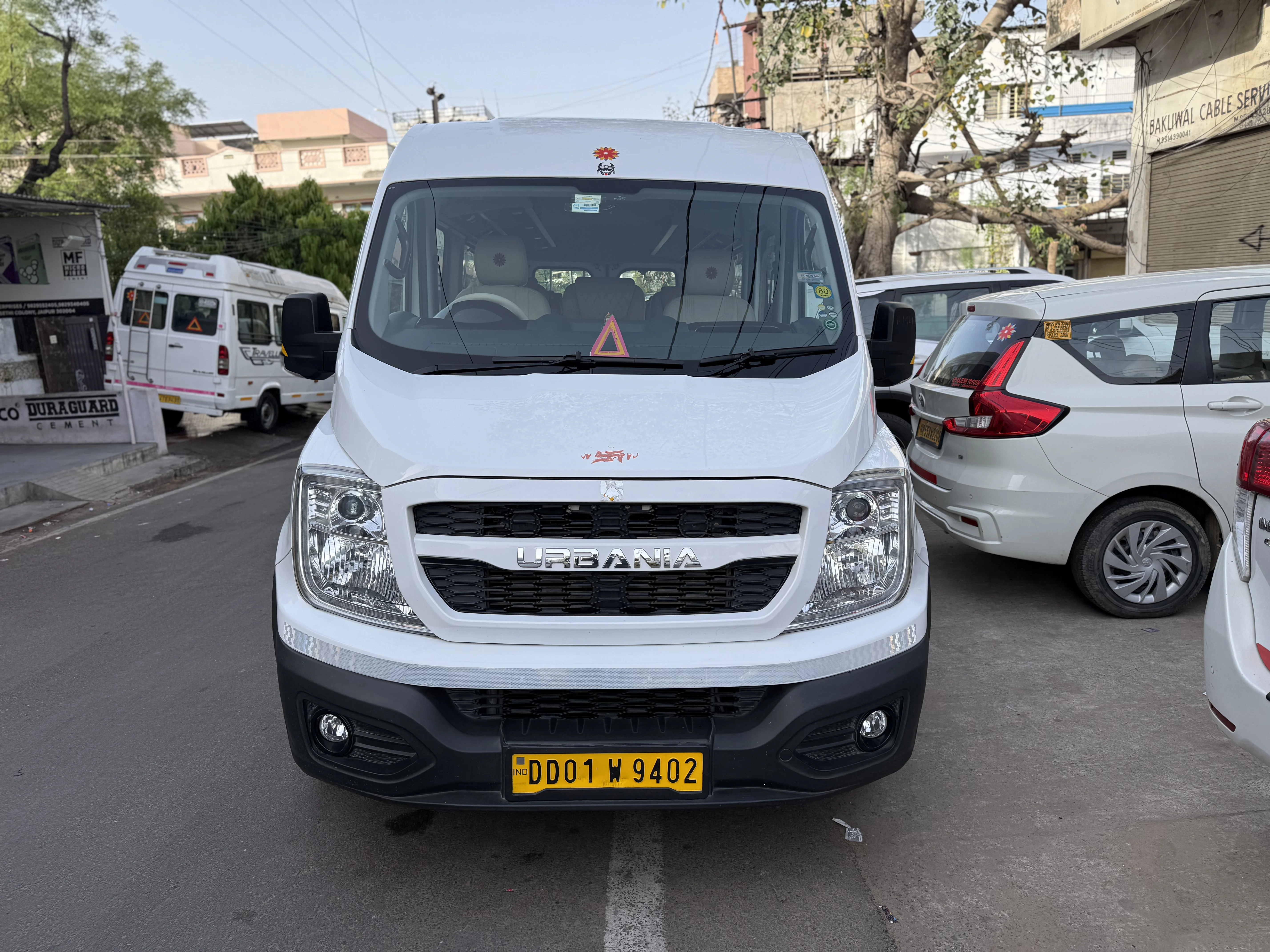 9 seater Force Urbania rental Jaipur with driver