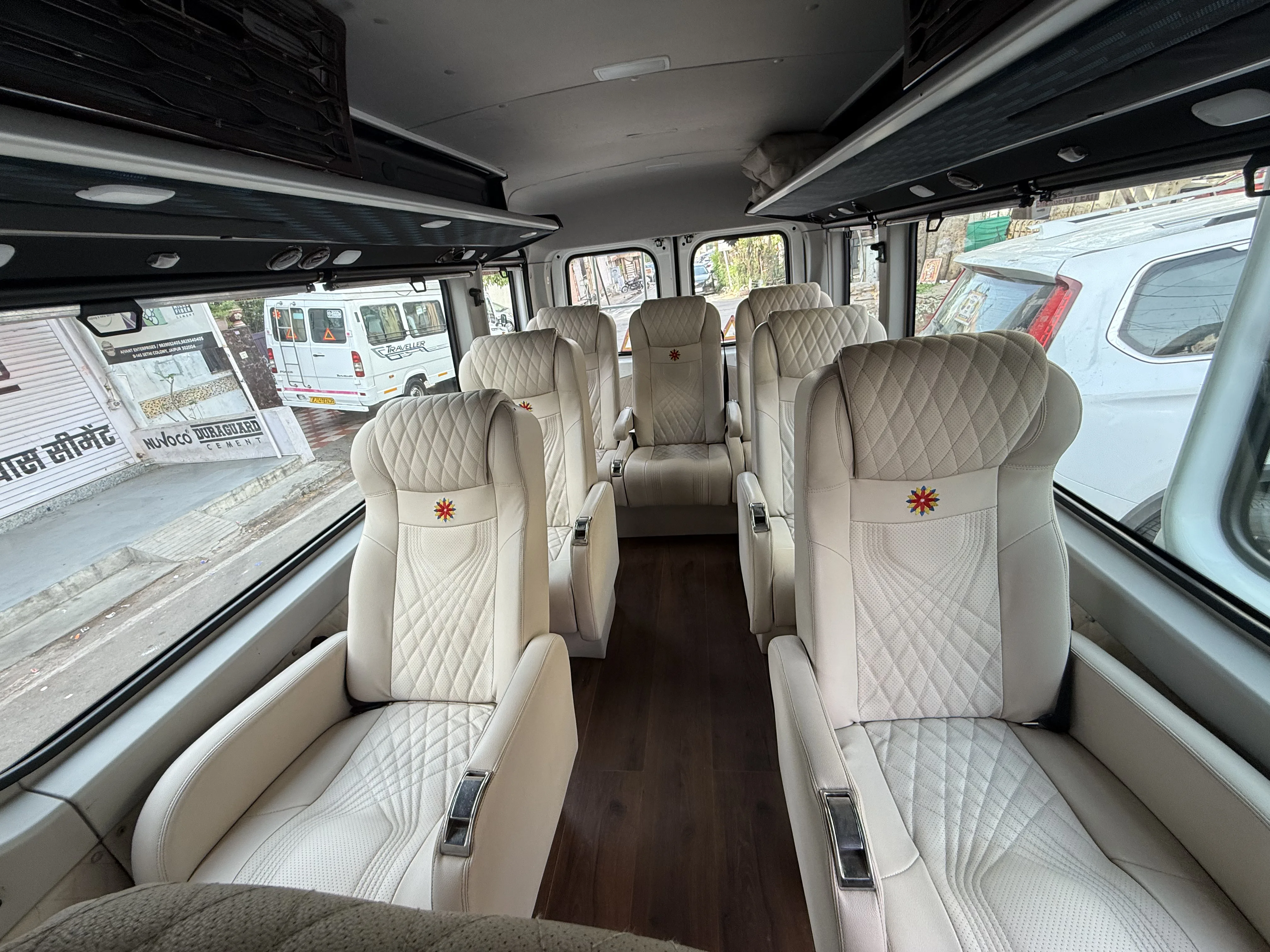 9 seater Luxury Force Urbania rental Jaipur Rajasthan