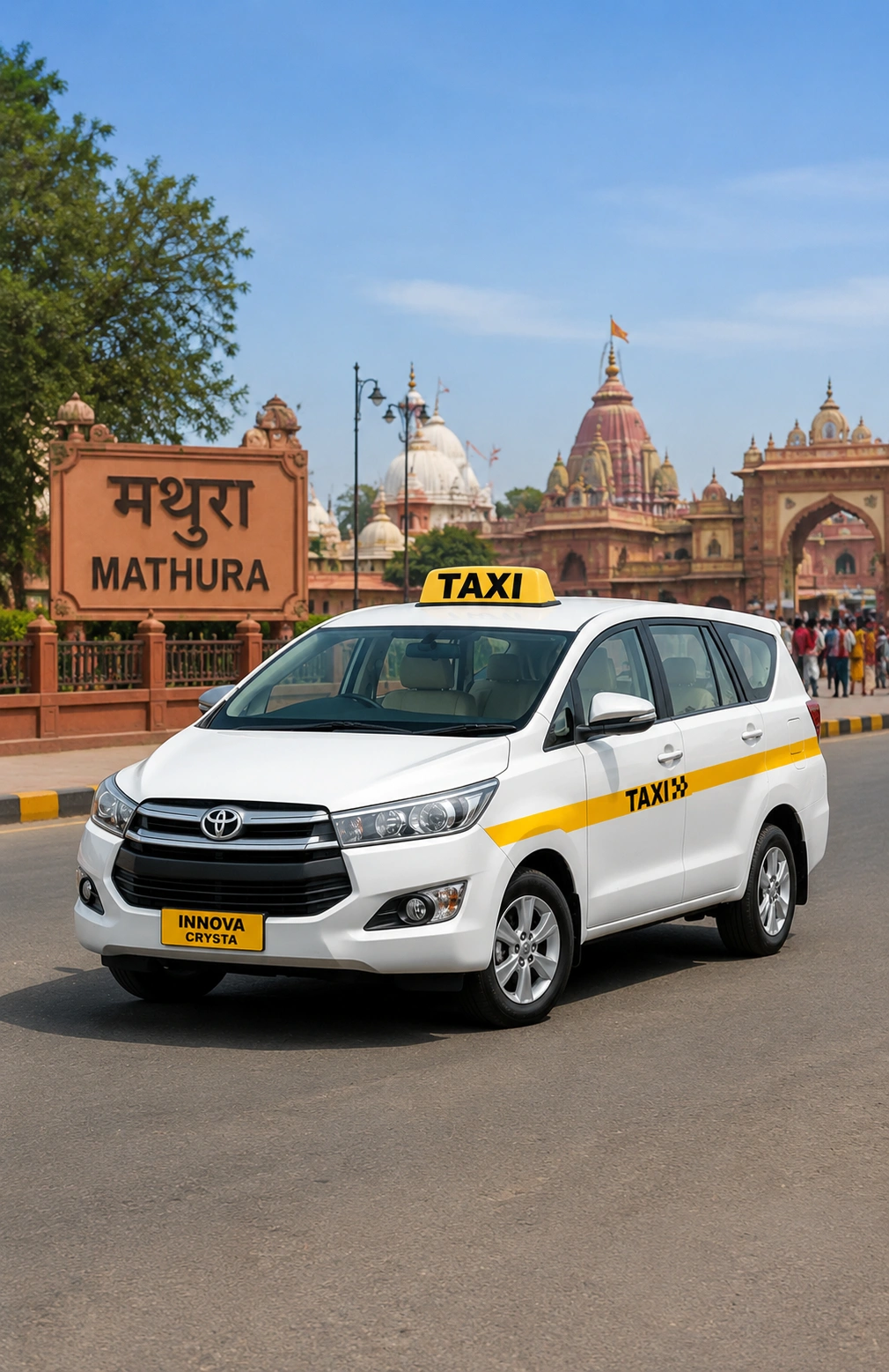 Jaipur to Mathura cab Innova Crysta