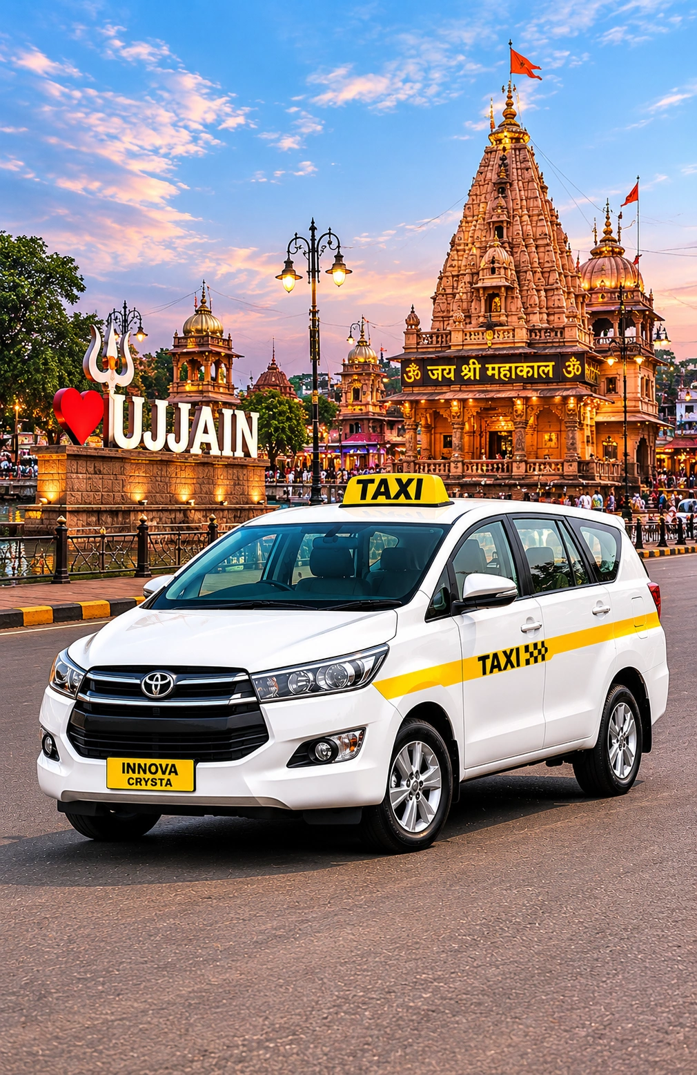 Jaipur to Ujjain cab Innova Crysta