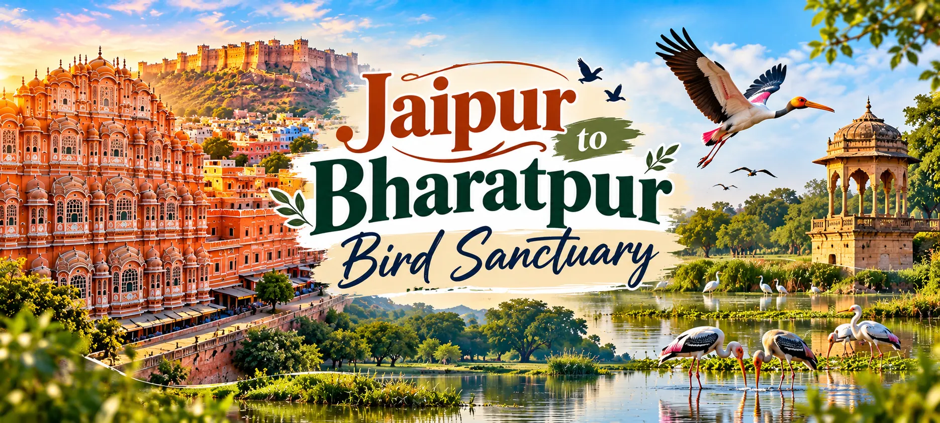 Jaipur to Bharatpur Bird Sanctuary