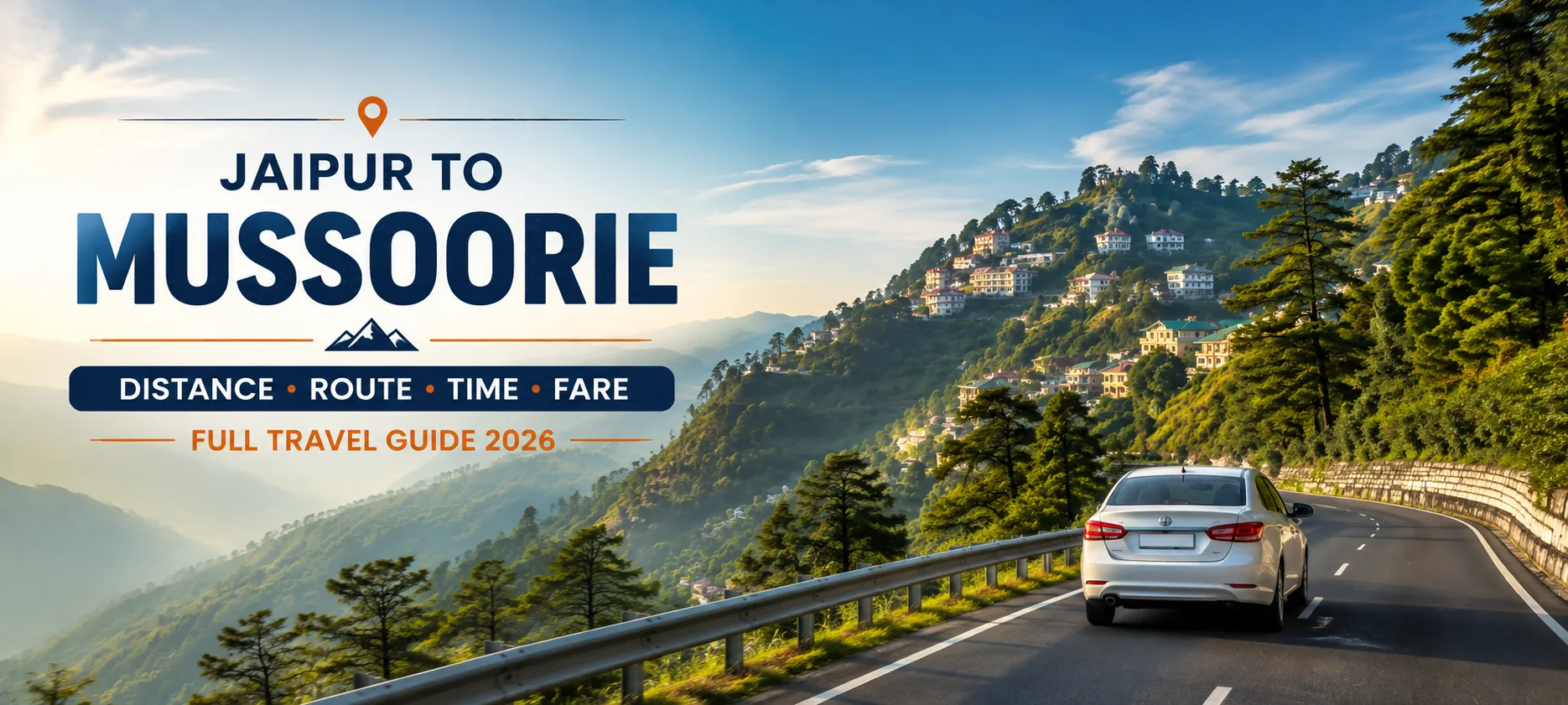 Jaipur to Mussoorie Distance