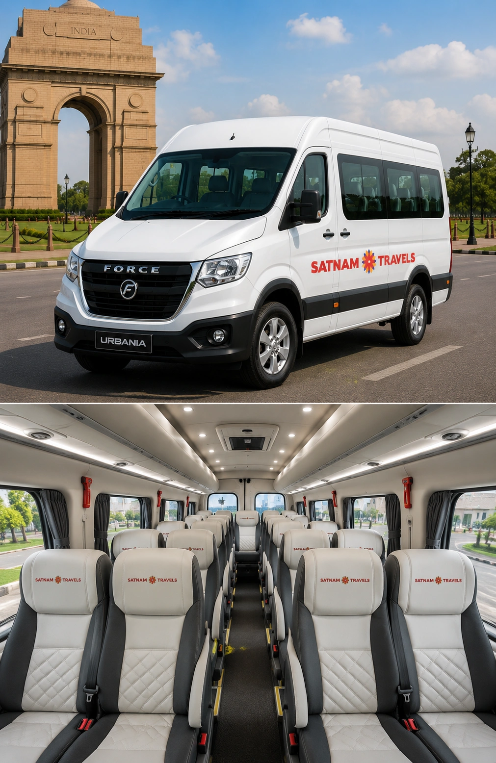 Maharaja Force Urbania rental Jaipur Satnam Travels