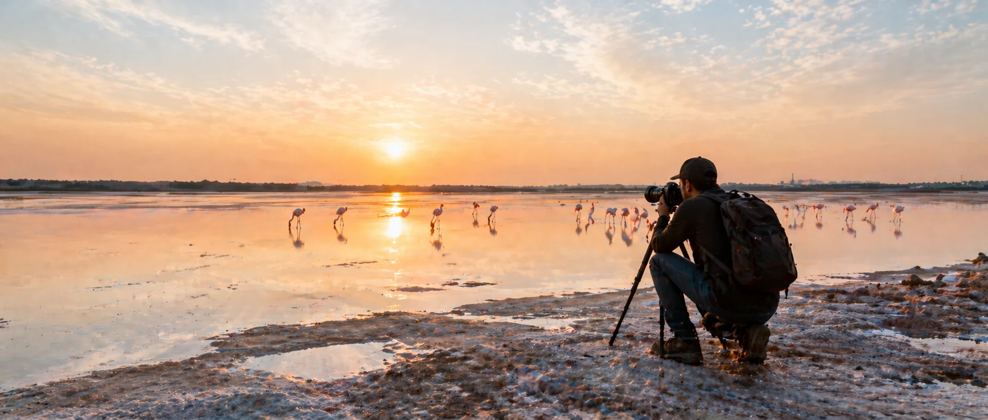 Photography at sambhar lake